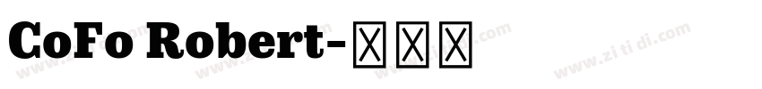 CoFo Robert字体转换